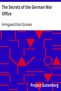 Cover of The Secrets of the German War Office — Reading Notes