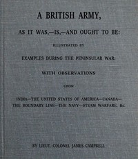 Cover of A British army, as it was,--is,-...
