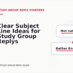 Clear Subject Line Ideas for Study Group Replys