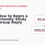 How to Begin a Friendly Study Group Reply