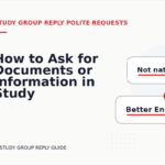 How to Ask for Documents or Information in Study Group Reply English