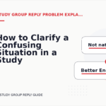 How to Clarify a Confusing Situation in a Study Group Reply