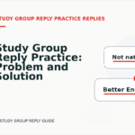 Study Group Reply Practice: Problem and Solution Replies