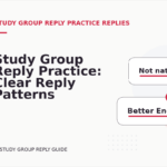 Study Group Reply Practice: Clear Reply Patterns