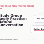 Study Group Reply Practice: Natural Conversation Lines
