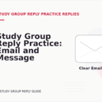 Study Group Reply Practice: Email and Message Examples