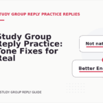 Study Group Reply Practice: Tone Fixes for Real Situations